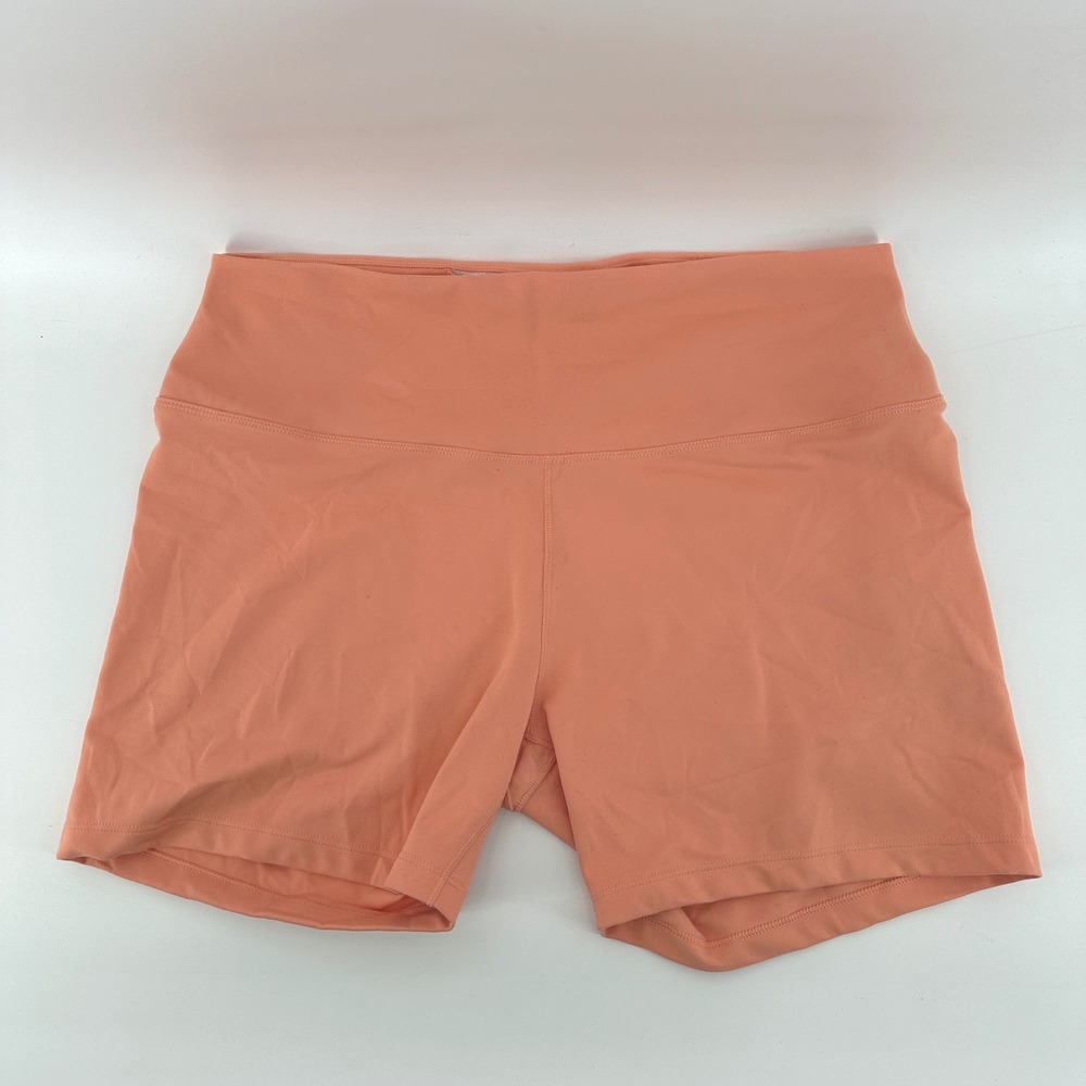 Nike One Dri-FIT High Rise 5 Inch Training Shorts Peach Orange FN3211-844 XXL